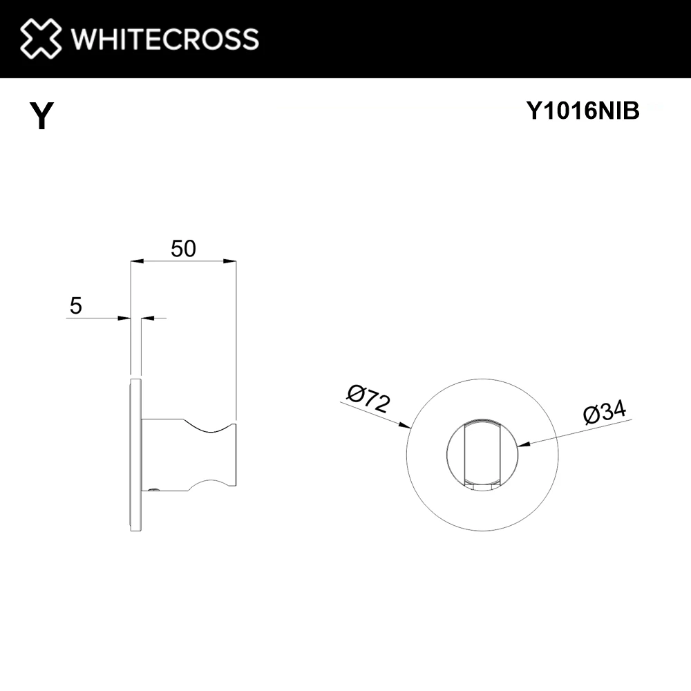 Кронштейн точечный WHITECROSS Y1016NIB (брашированный никель) White Cross — изображение товара 2