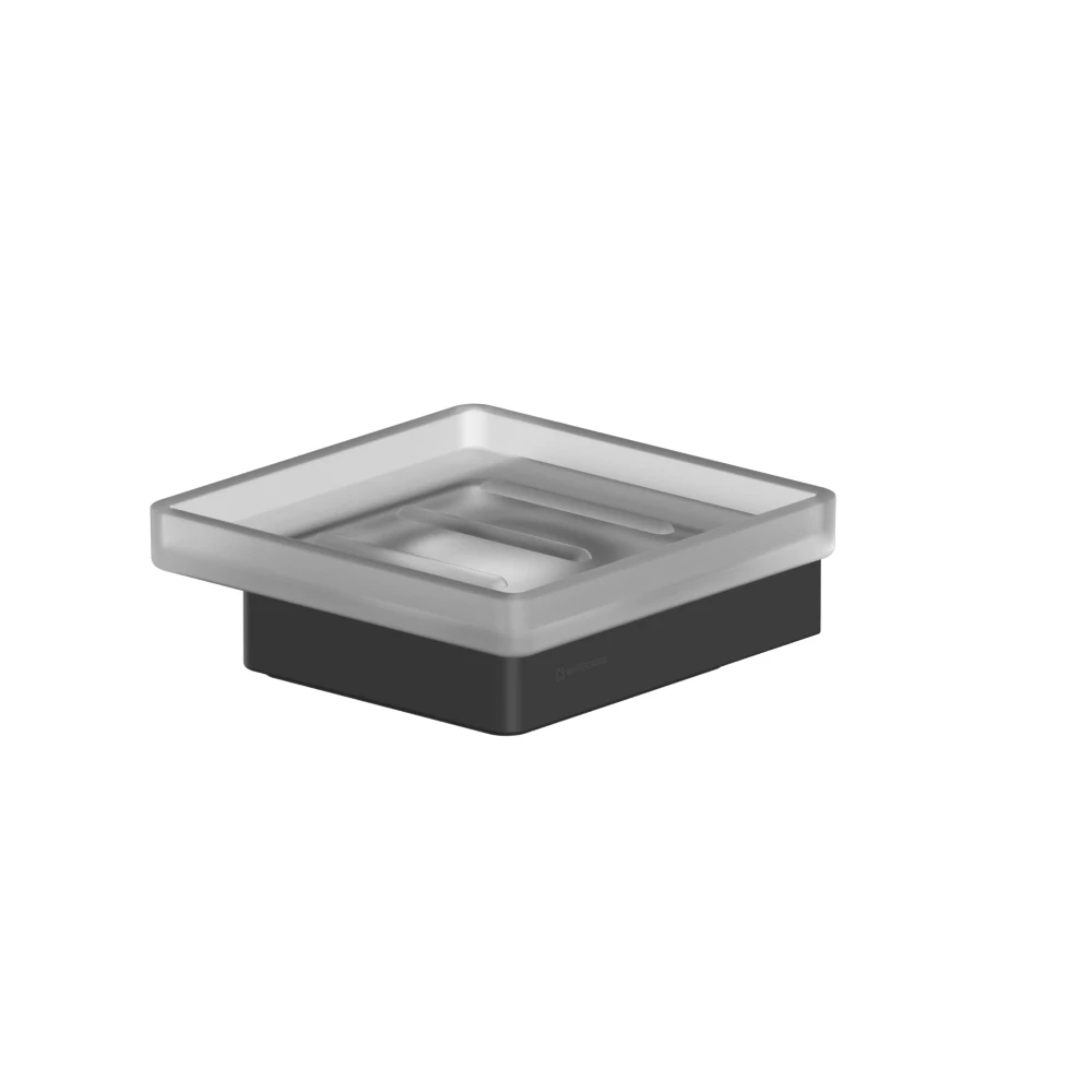 Мыльница подвесная WHITECROSS Cubo CU2420BL (черный мат) White Cross