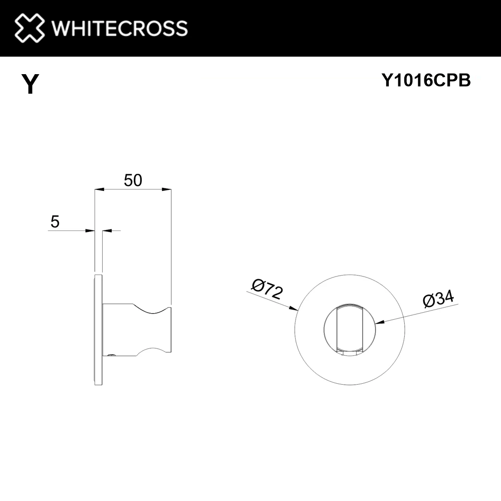 Кронштейн точечный WHITECROSS Y1016CPB (брашированная медь) White Cross — изображение товара 2