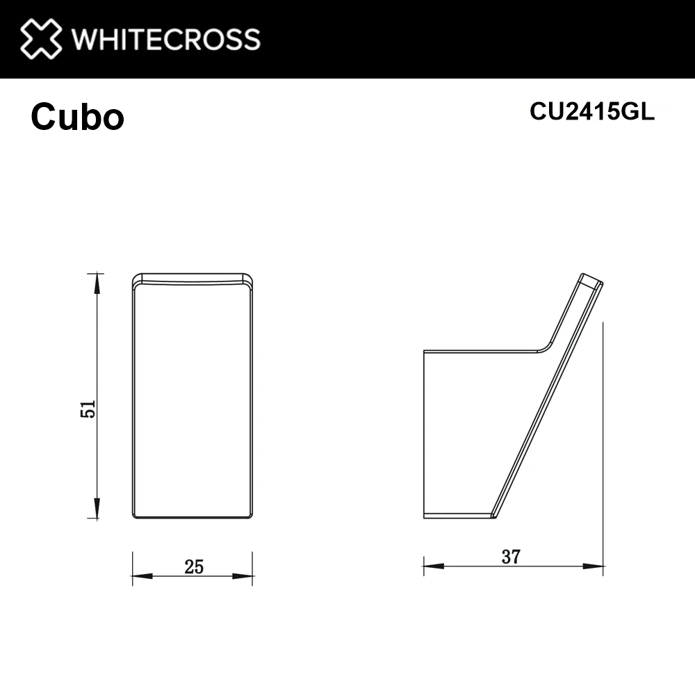 Крючок WHITECROSS Cubo CU2415GL (золото) White Cross — изображение товара 2