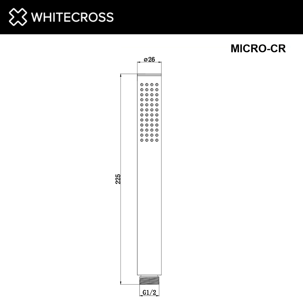 Душевая лейка WHITECROSS MICRO-CR (хром) White Cross — изображение товара 3