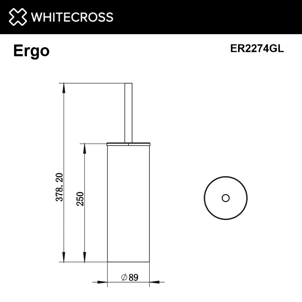 Ёршик напольный WHITECROSS Ergo ER2274GL (золото) White Cross — изображение товара 2
