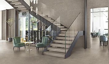 Керамогранит Ergon Stone Talk Martellata Grey Naturale 60x120x0,95, арт. ED60 — изображение товара 2
