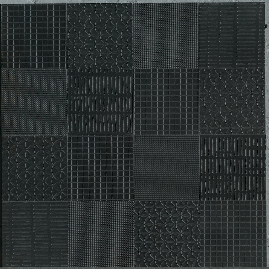 Керамогранит Metallique Texture mix noir 20 × 20 см Kronos