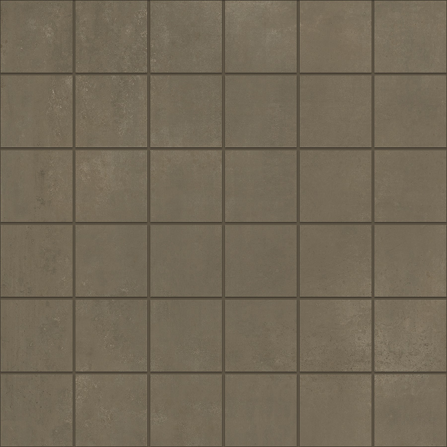 Мозаика Metallique Mosaico tessere 5x5 brune Kronos