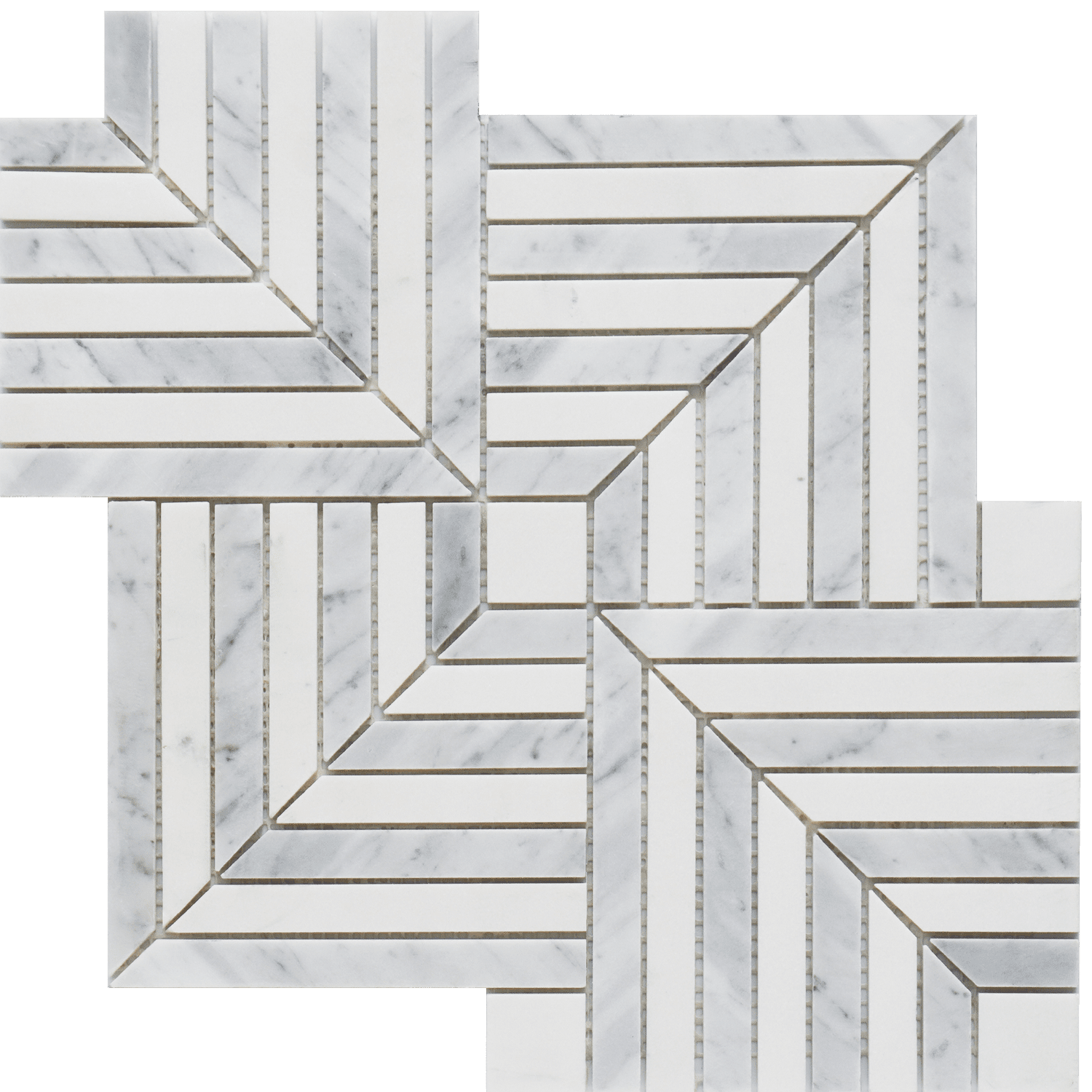 Мозаика Carrara и Thassos White Мраморная мозаика, Каменная мозаика