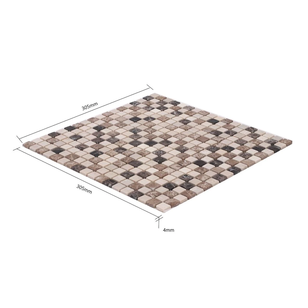 Мозаика МИКОНОС МАТОВАЯ 15*15*4 мм ORRO MOSAIC, арт. MICONOS TUM 15*15*4 мм — изображение товара 4