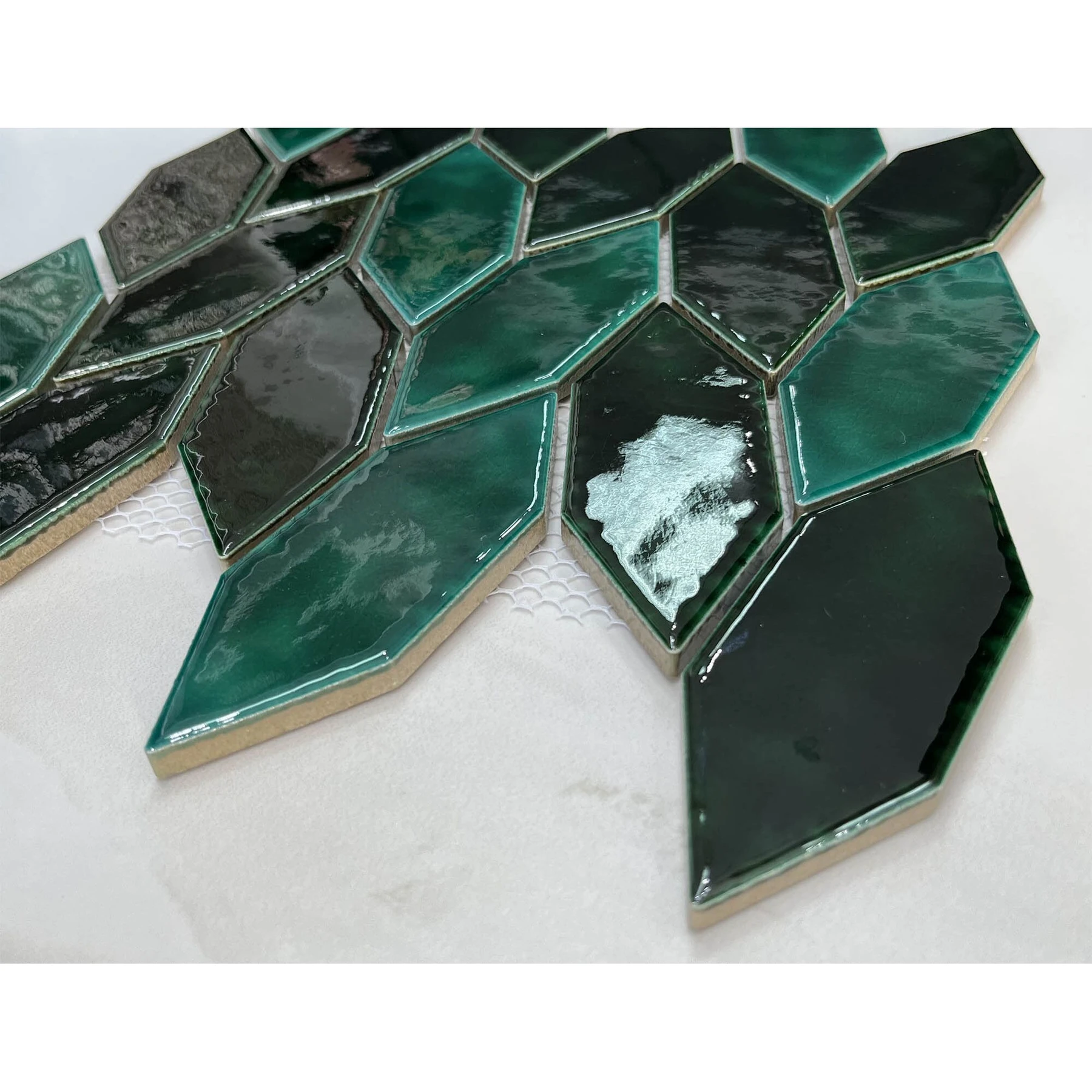 Мозаика ГРИН ГАРДЕН с кракелюром ORRO MOSAIC, арт. GREEN GARDEN — изображение товара 2