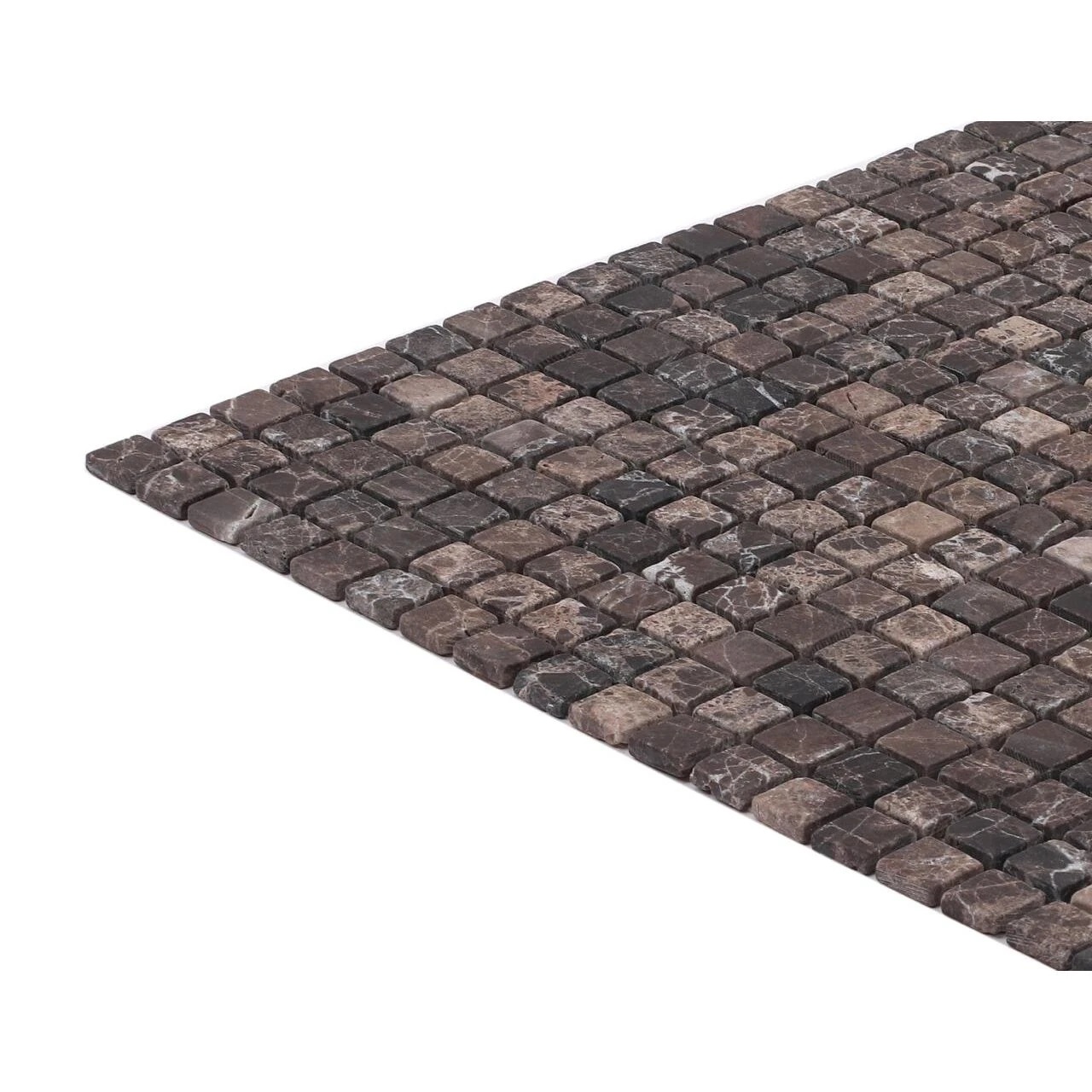 Мозаика ЭМПЕРАДОР ТЕМНЫЙ МАТОВЫЙ 15*15*4 мм ORRO MOSAIC, арт. EMPERADOR DARK TUM 15x15х4 мм — изображение товара 3