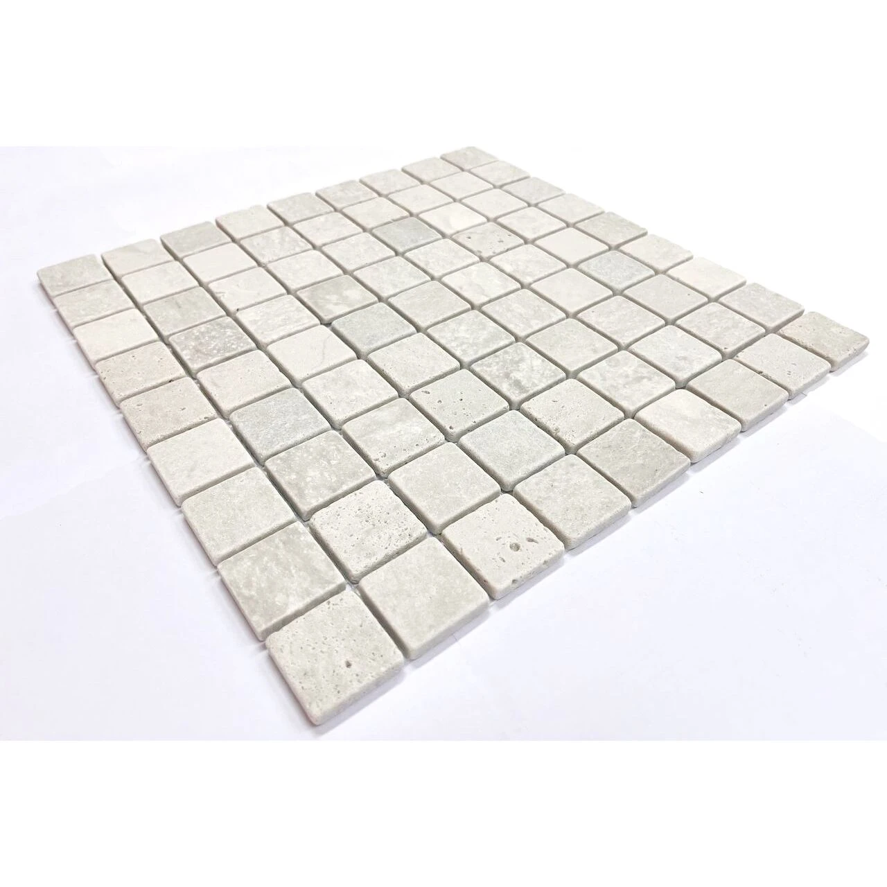 Мозаика ТРАВЕРТИН СЕРЫЙ МАТОВЫЙ 30*30*7 мм ORRO MOSAIC, арт. TRAVERTINE GRAY TUM 30x30х7 мм — изображение товара 2