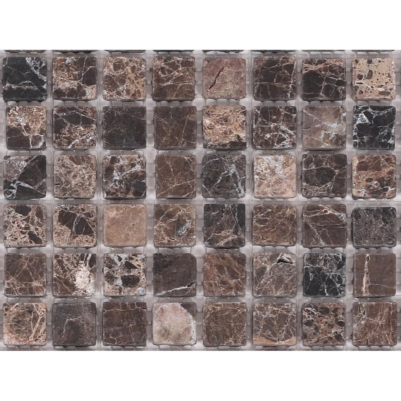 Мозаика ЭМПЕРАДОР ТЕМНЫЙ МАТОВЫЙ 15*15*4 мм ORRO MOSAIC, арт. EMPERADOR DARK TUM 15x15х4 мм — изображение товара 2