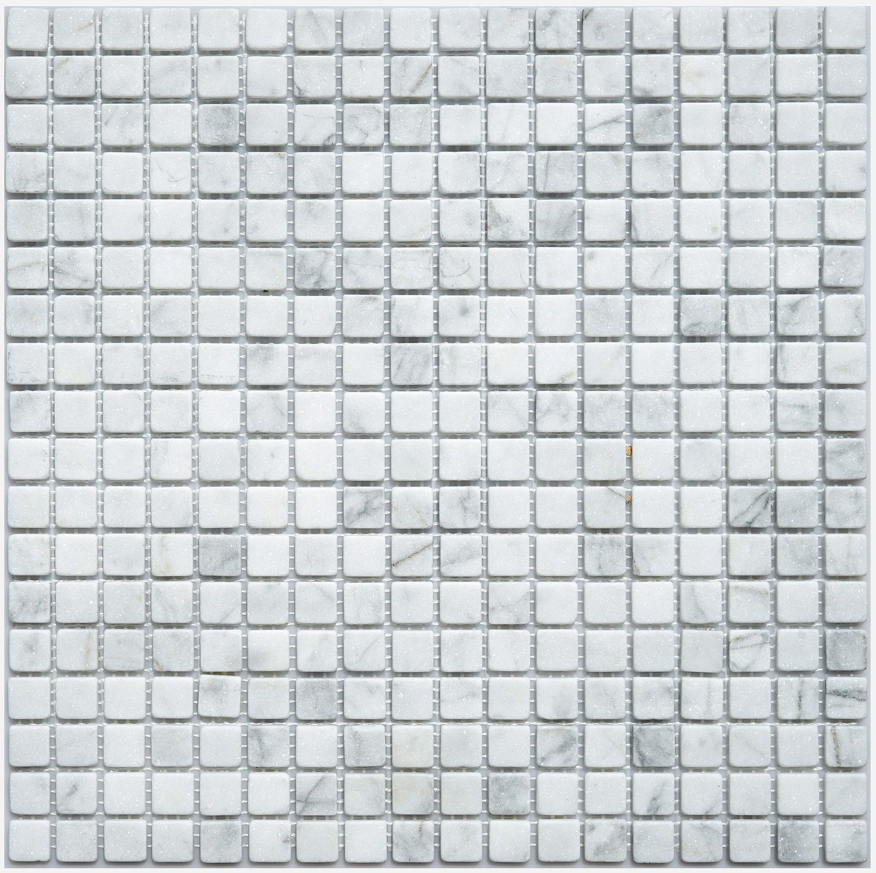 Мозаика БЬЯНКО КАРРАРА МАТОВАЯ 15*15*4 мм ORRO MOSAIC