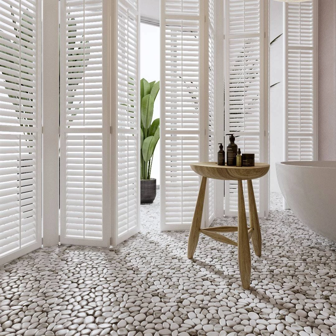 Мозаика ГАЛЬКА СЕРАЯ ORRO MOSAIC, арт. GRAY ROCK — изображение товара 4