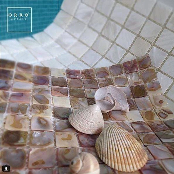 ЗОЛОТИСТЫЙ ЖЕМЧУГ ORRO MOSAIC, арт. SUN SHELL — изображение товара 3