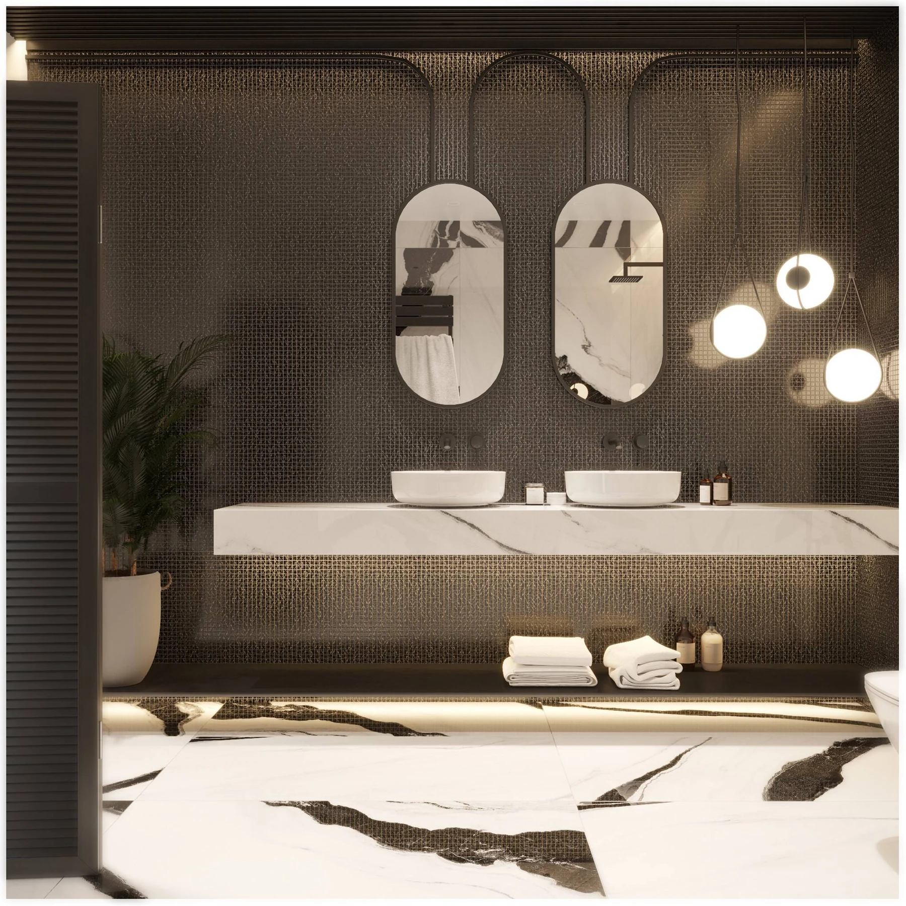 Мозаика НЕРО МАРКВИНА ПОЛИРОВАННАЯ 15*15*4 мм ORRO MOSAIC, арт. NERO MARQUINA POL 15x15х4 мм — изображение товара 5