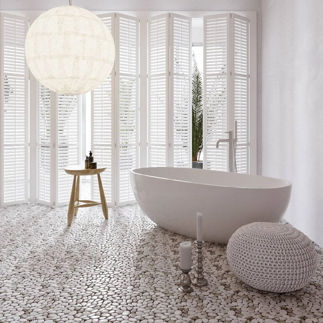Мозаика ГАЛЬКА СЕРАЯ ORRO MOSAIC, арт. GRAY ROCK — изображение товара 2