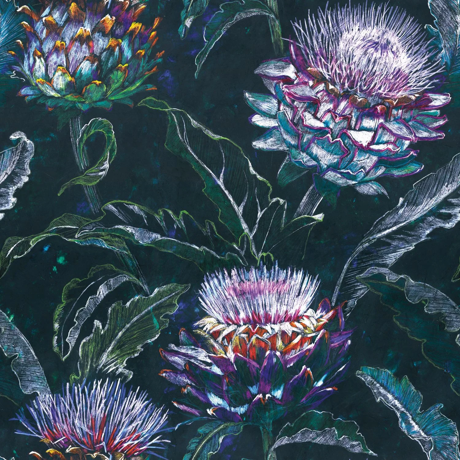 BOTANICA PANORAMIQUE CYNARA Casadeco, BEAUTY FULL IMAGE 2 CAD