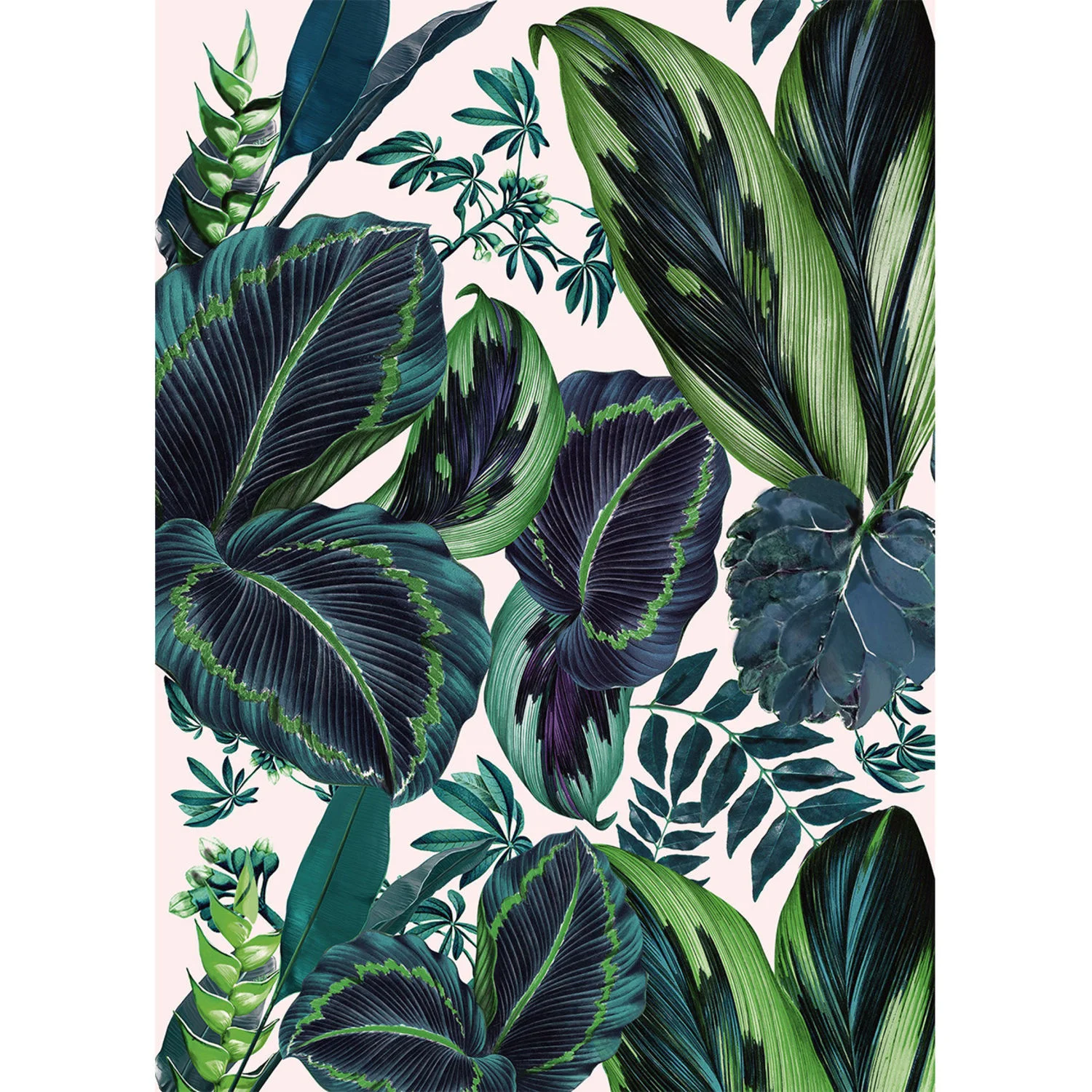 JUNGLE PANORAMIQUE THE PINK JUNGLE Casadeco, BEAUTY FULL IMAGE