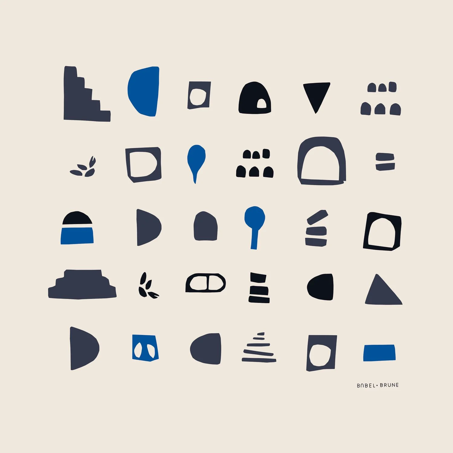 HIEROGLYPHES BY BABEL BRUNE Casadeco, GALLERY