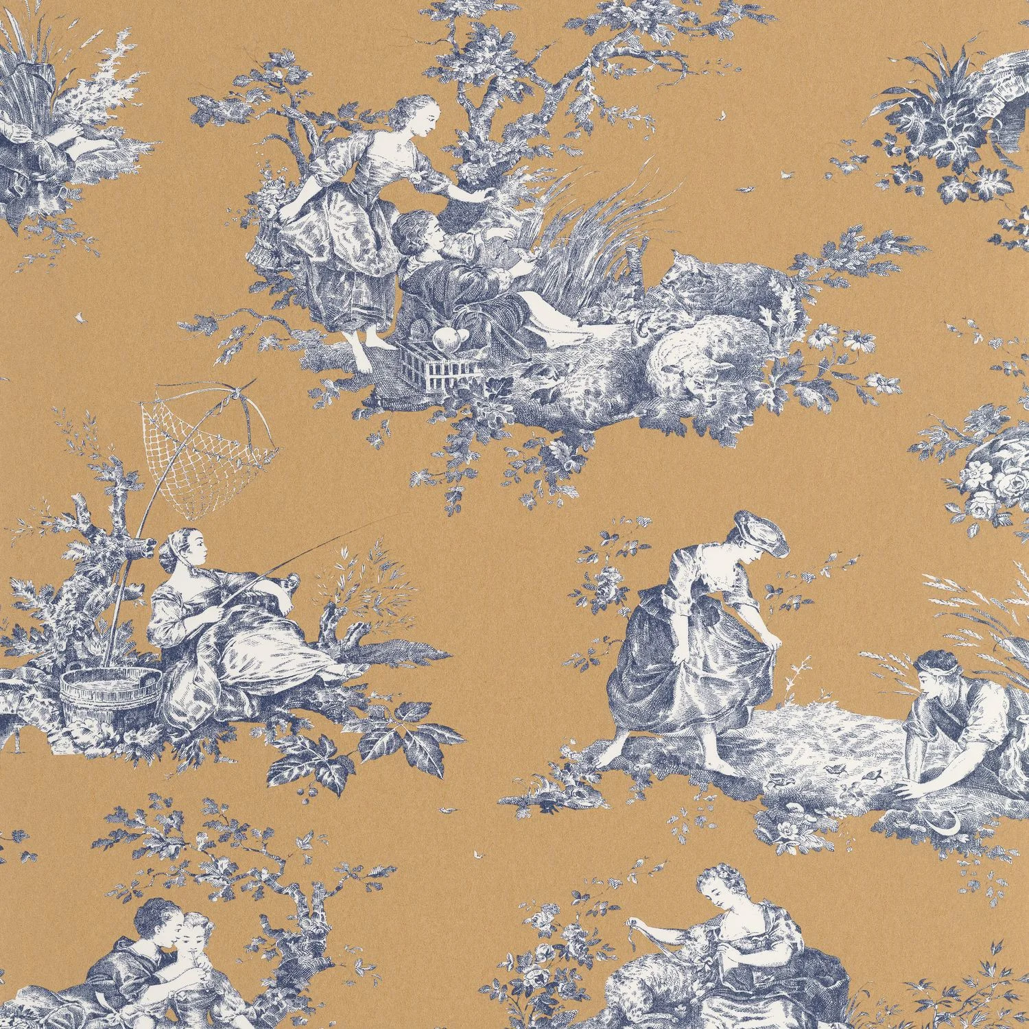 SCENE D'ÉTÉ Casadeco, LES BELLES TOILES DE JOUY