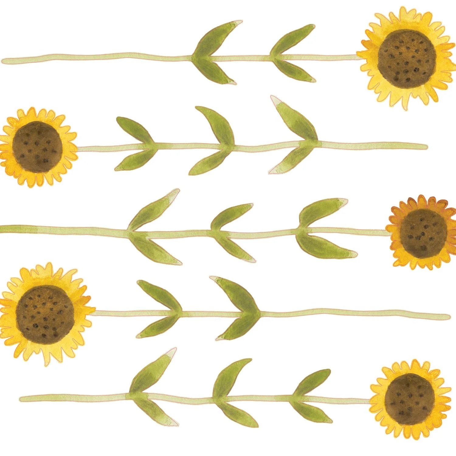 DECOR PRE-ENCOLLE SUNFLOWER Casadeco, ONCE UPON A TIME