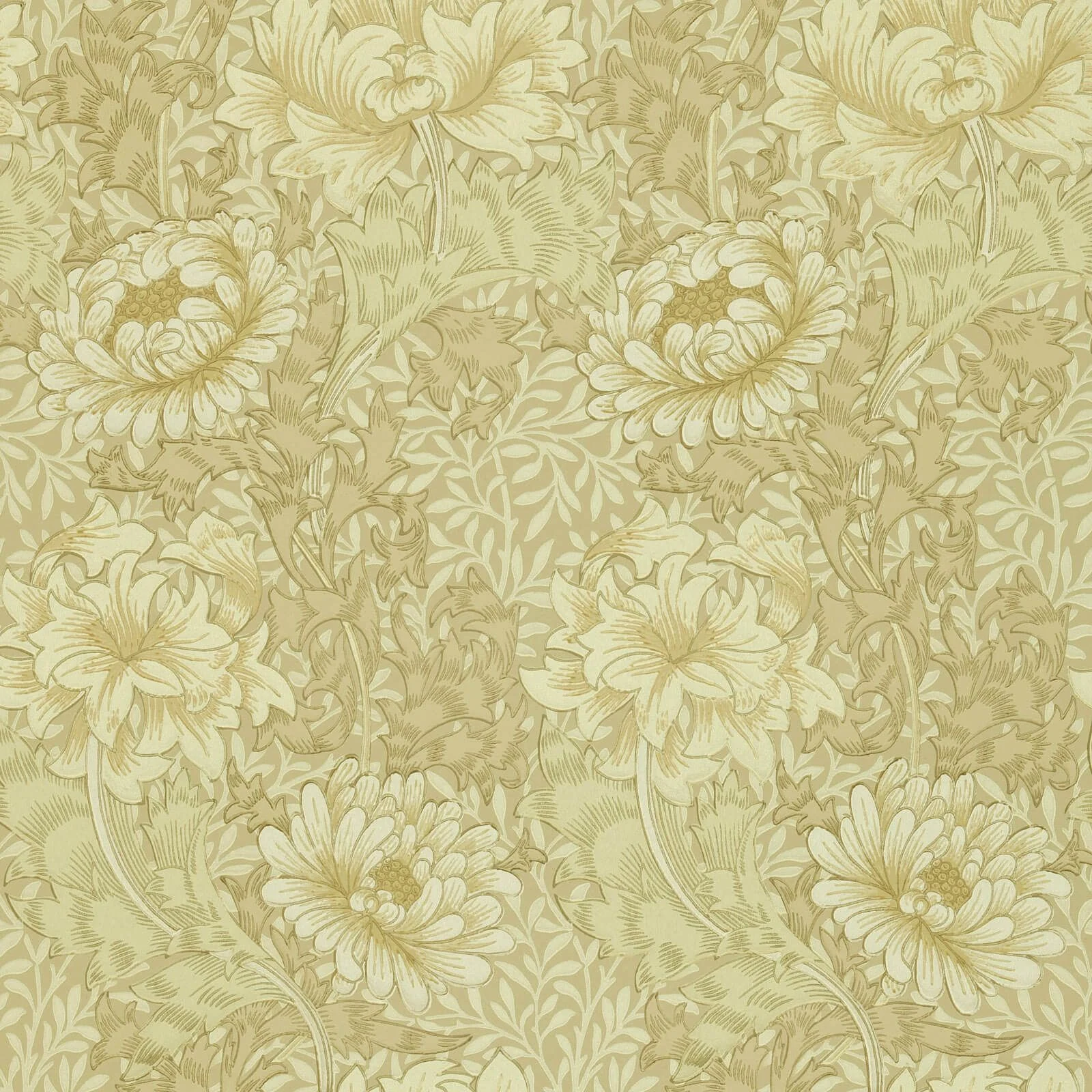 Chrysanthemum Morris & Co., Morris and Friends Wallpapers