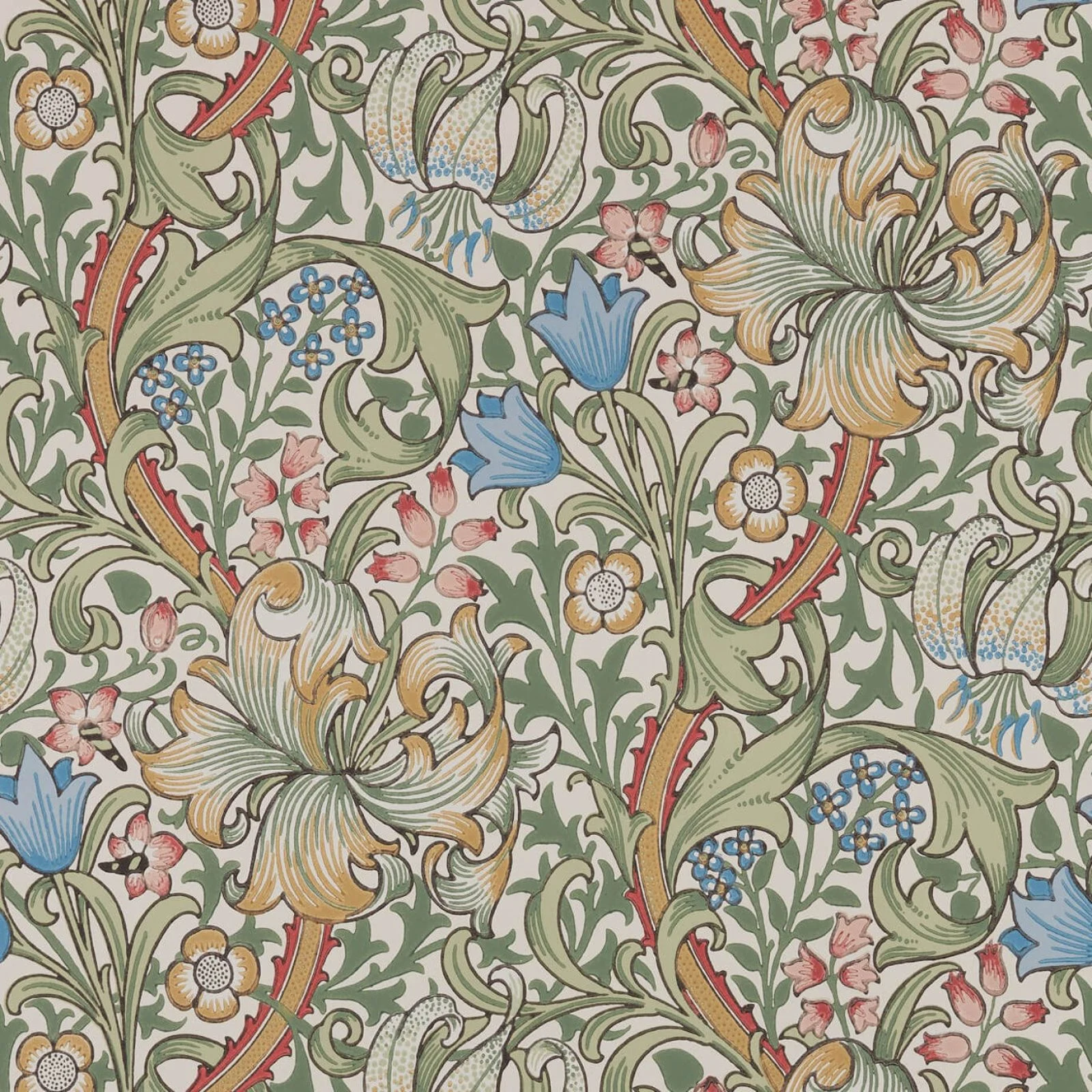 Golden Lily Morris & Co., Colours of Morris Wallpapers