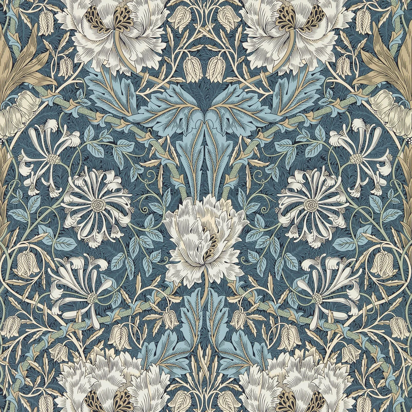 Honeysuckle & Tulip Morris & Co., Morris and Friends Wallpapers