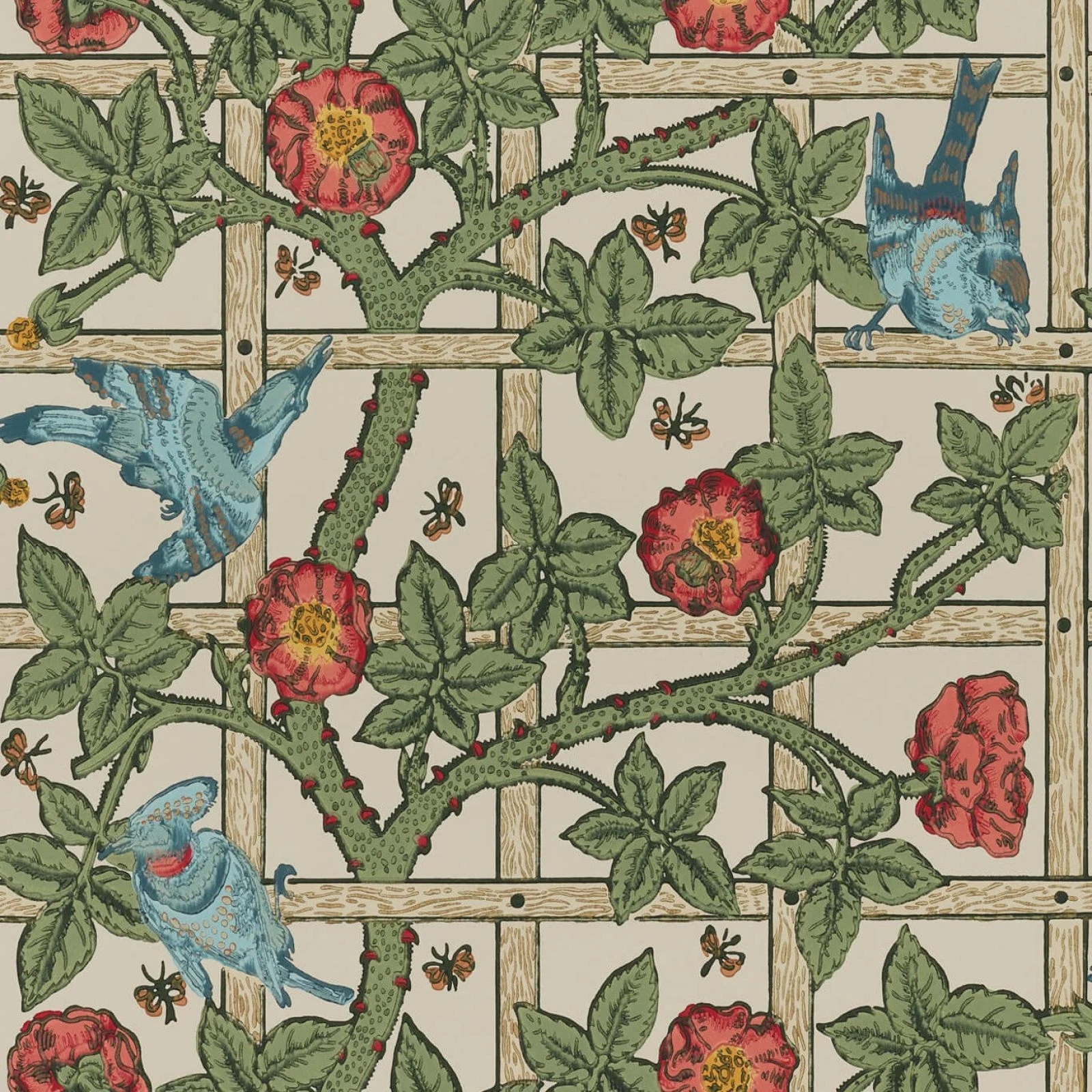 Trellis Morris & Co., Colours of Morris Wallpapers
