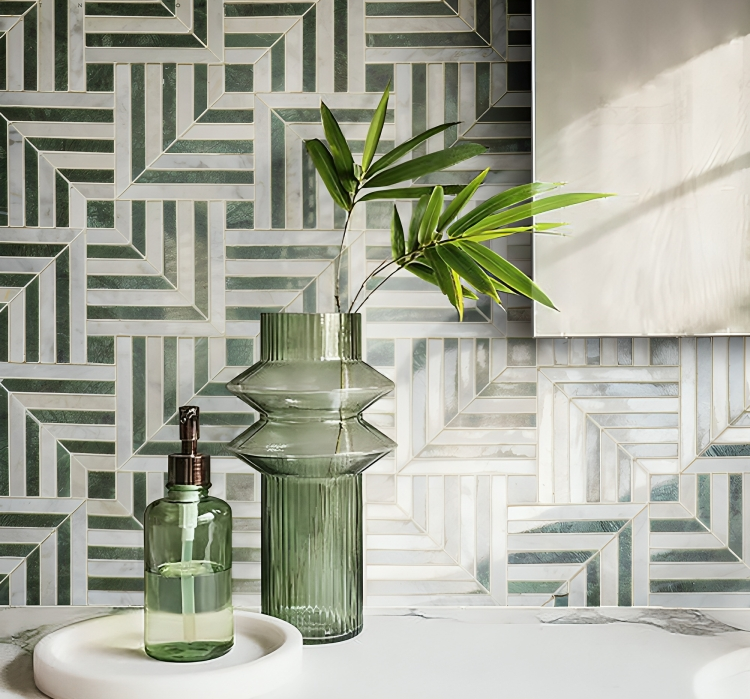 Мраморная мозаика Geometric Marble