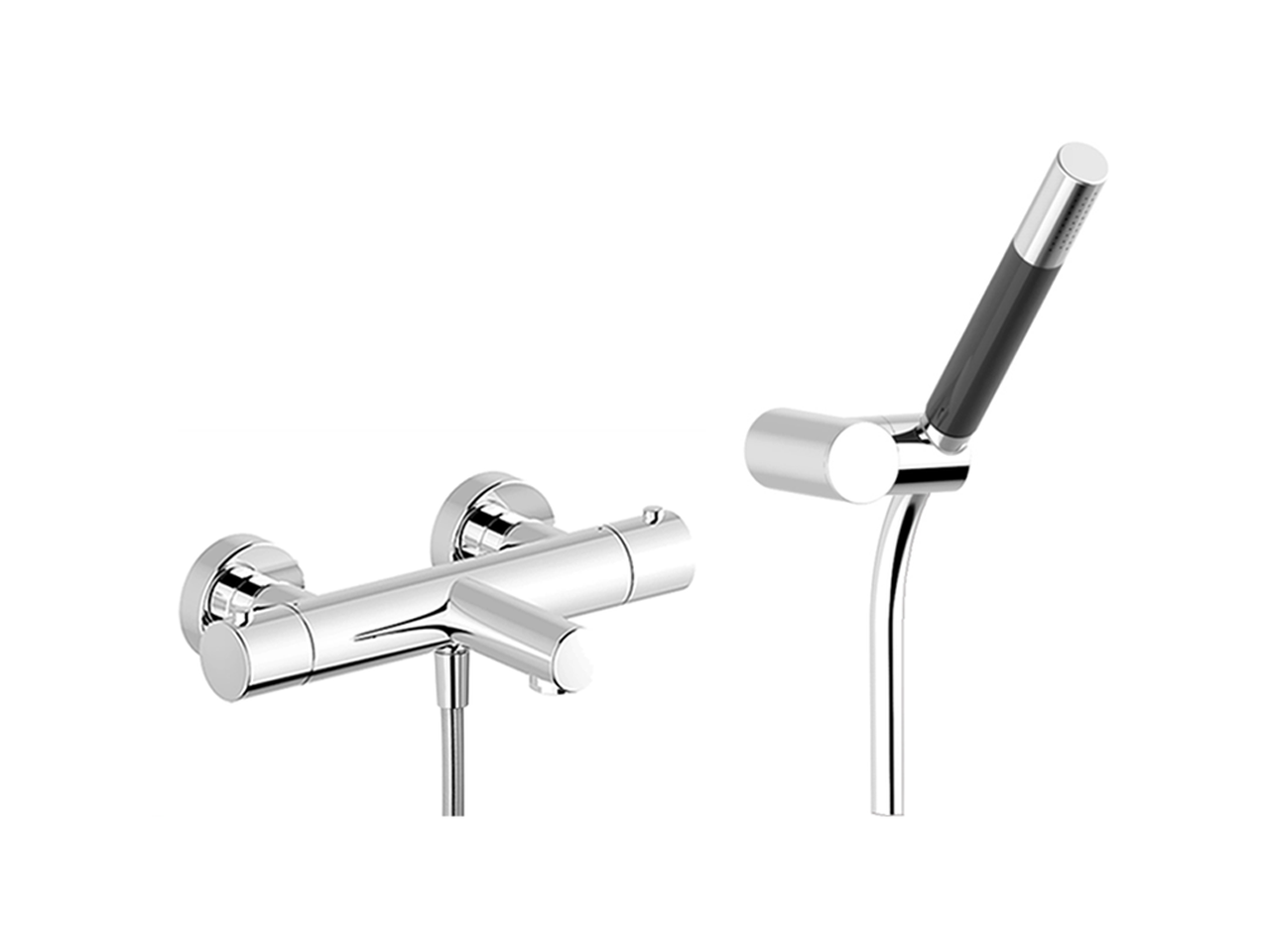 Термостатический смеситель для ванны с душевым гарнитуром SLIM_SMD23010 Cisal, Slim