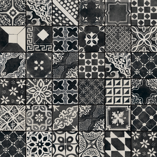 Nero Mix 20x20 Fioranese, Riggiole