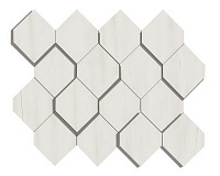Bianco Dolomite Mosaico Esagono 3D Atlas Concorde, Marvel Stone
