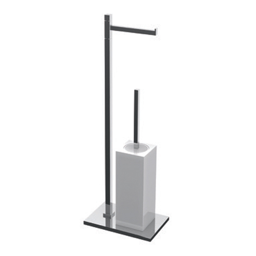 Multi-use toilet brush стойка с white solid surface vase countertop Bertocci, Settecento