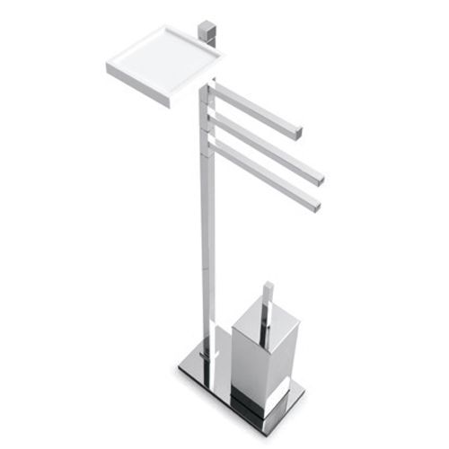 Multi-use биде and toilet brush стойка с metal vase countertop Bertocci, Settecento