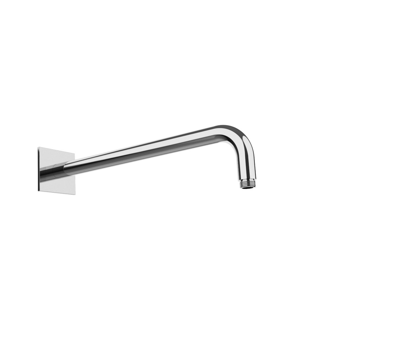 Круглый душевой кронштейн с квадратной розеткой, L 350 Almar, shower arms