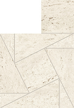White Mosaico Tessellation Atlas Concorde, Marvel Travertine
