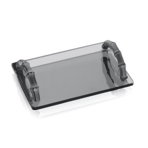 Gray-fumeè glass лоток с Bamboo handles countertop Bertocci, Guccio