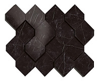 Nero Marquina Mosaico Esagono 3D Atlas Concorde, Marvel Stone