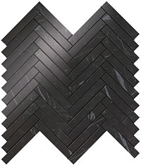 Nero Marquina Herringbone Wall Atlas Concorde, Marvel Stone