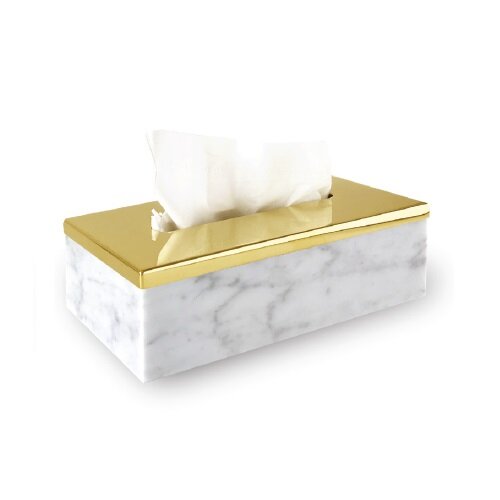 Контейнер для бумажных салфеток 3SC, Elegance Bianco Carrara