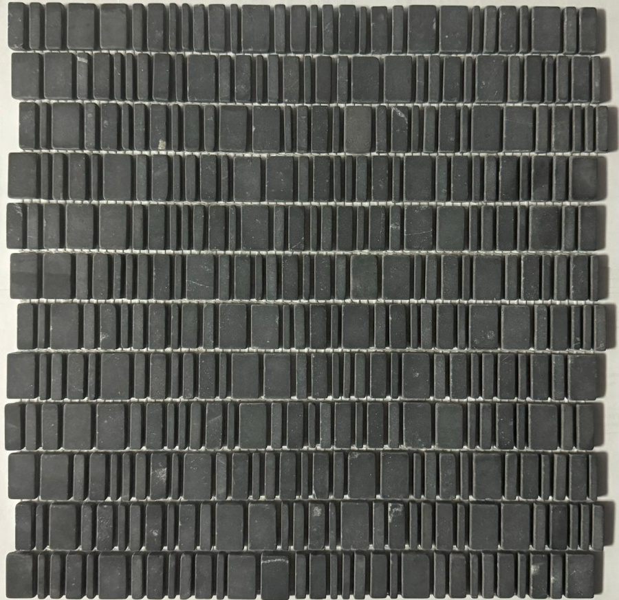 PIX 317 King Black, чип произвольный, сетка 310х307х6 мм, Матовая Pixel, Мрамор