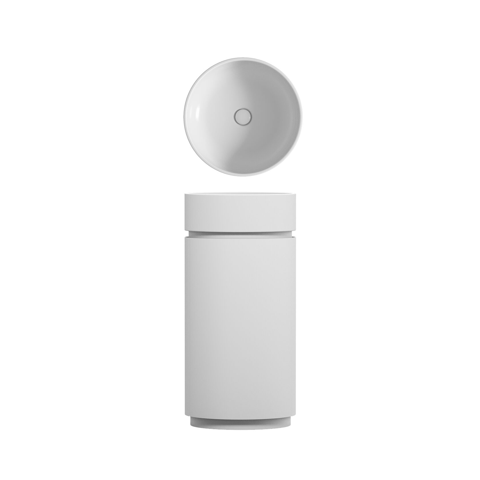 Раковина NIC Design Mod с отдельностоящей тумбой Ø42 см NIC Design, Раковины
