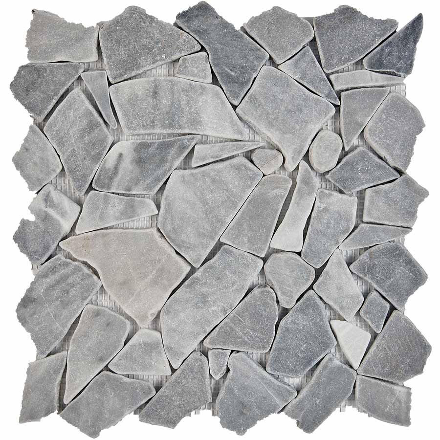 PIX 263 Grey, чип произвольный, сетка 305х305x6 мм, Матовая Pixel, Мрамор