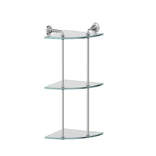 Этажерка угловая cо стеклянными полками Corner Etagere 3 3SC, NEW England