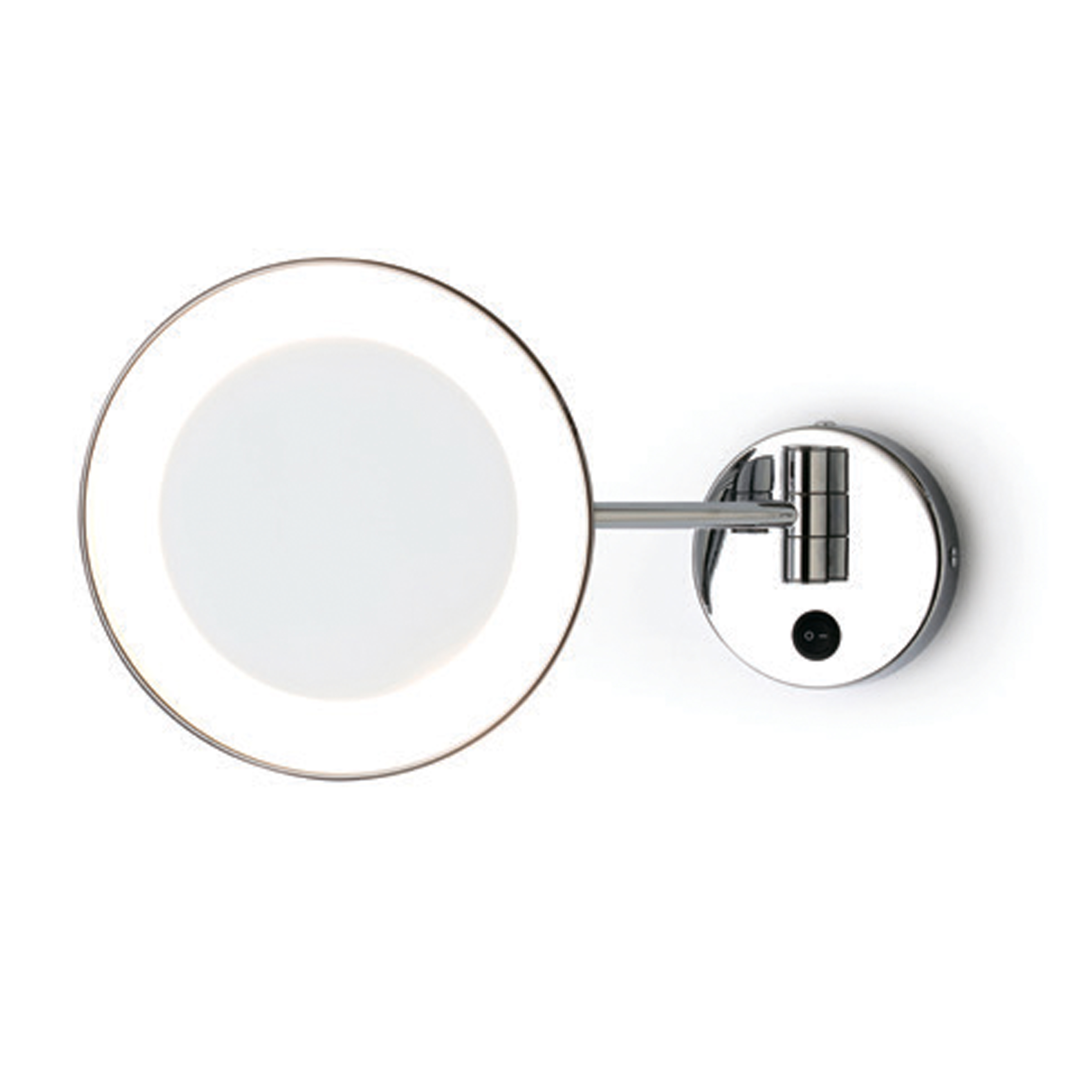 Wall mounting magnifying зеркало 3X. Ignition by switch. Single arm Bertocci, Mirror