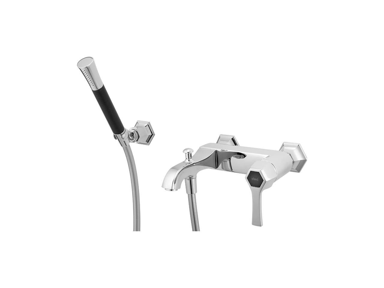Однорычажный смеситель для ванны, с душевым гарнитуром CHERIE_CH000124 Cisal, Cherie