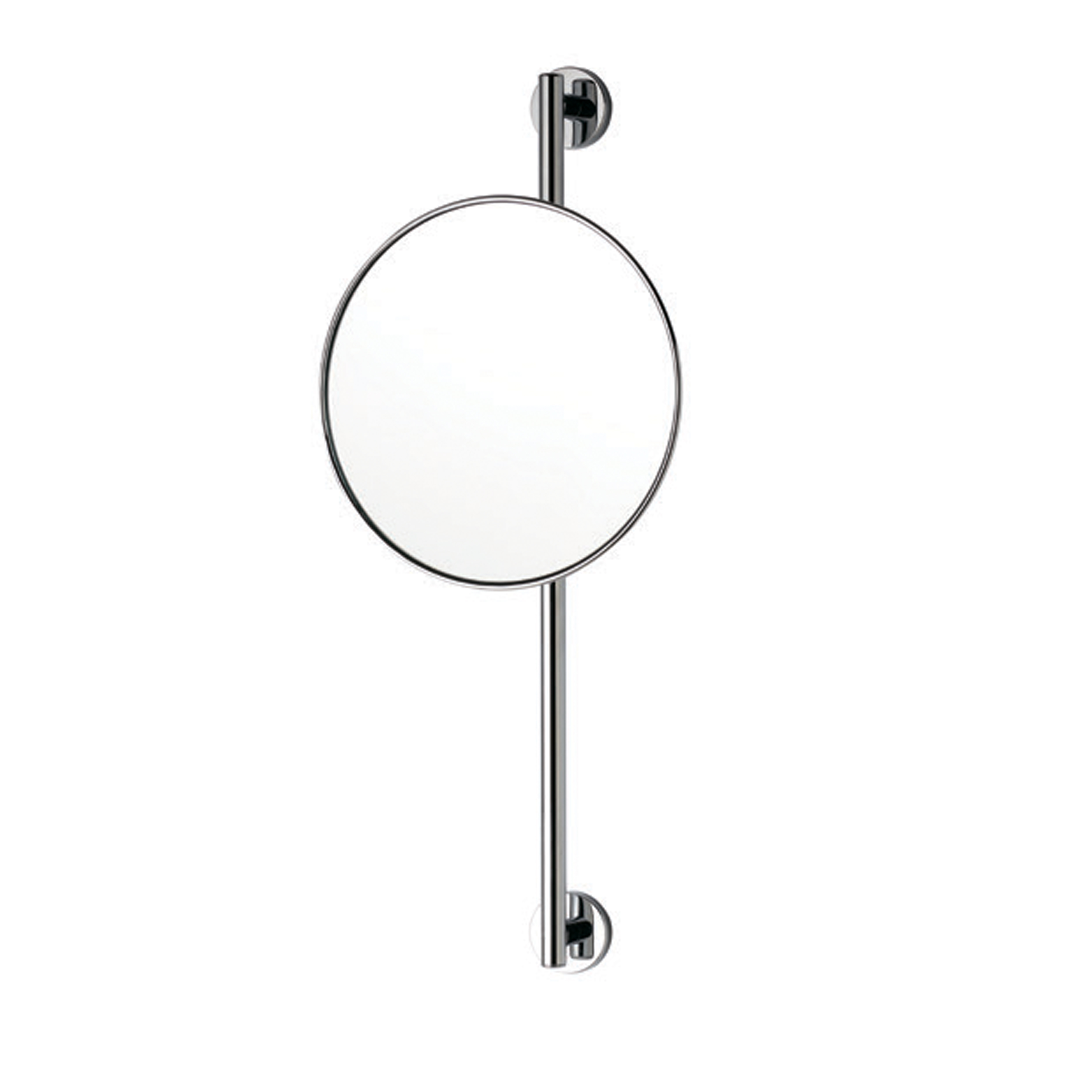 Wall mounting magnifying зеркало 3X sliding on a fixed rod. Wall supports from collection Cinquecento. 120° rotation Bertocci, Mirror
