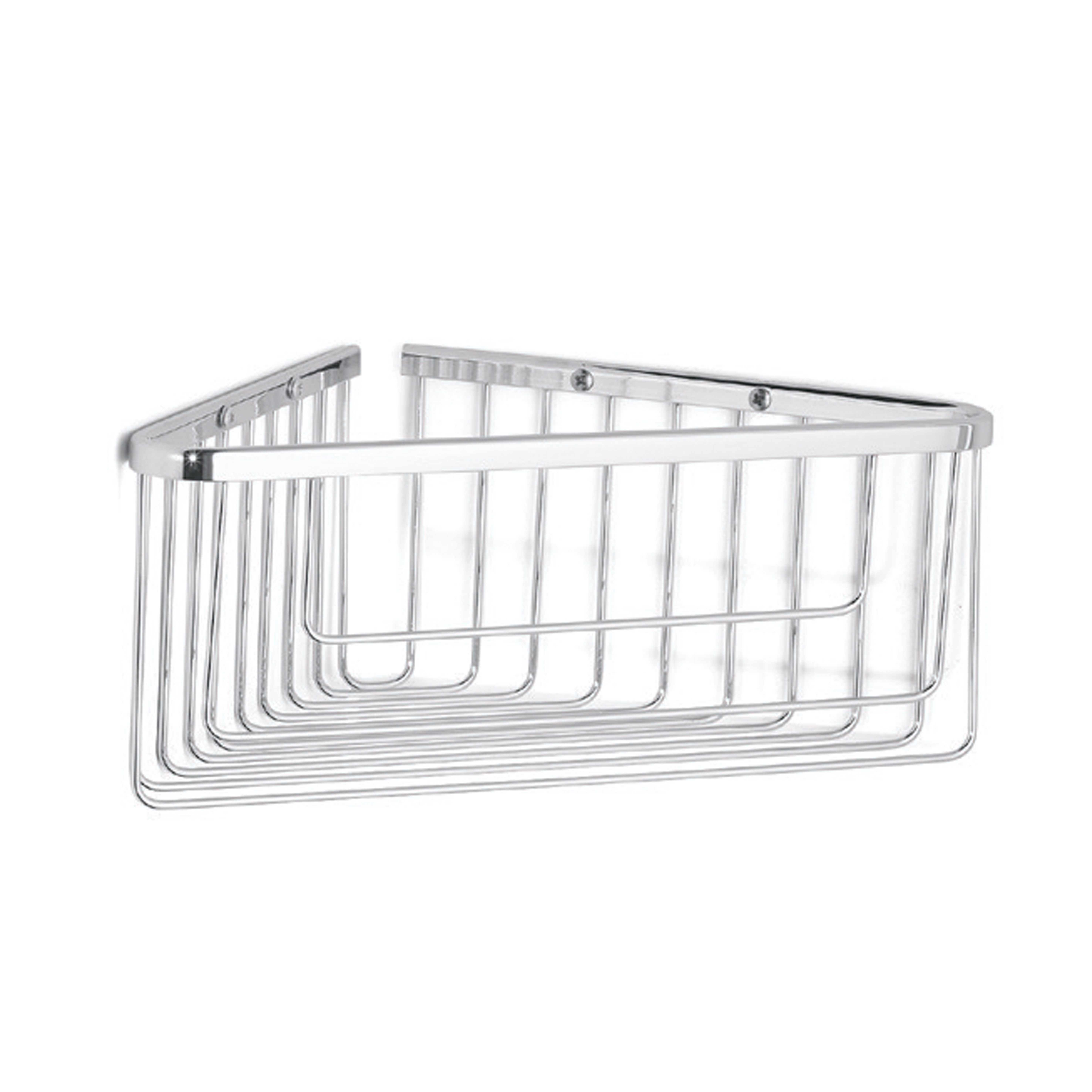 Corner grilled soap basket wall mounting Bertocci, Complements