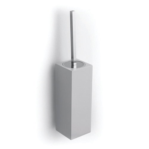 Туалетный ёршик с vase из solid surface white wall mounting Bertocci, Settecento